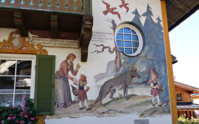 Lüftlmalerei in Oberammergau