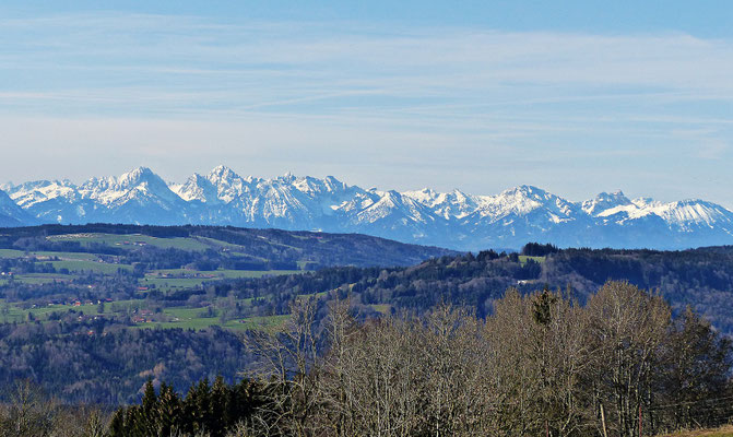 Blick auf die Alpen