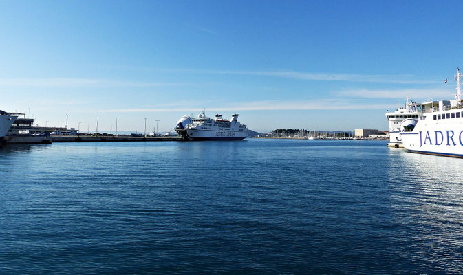 Der Hafen in Split