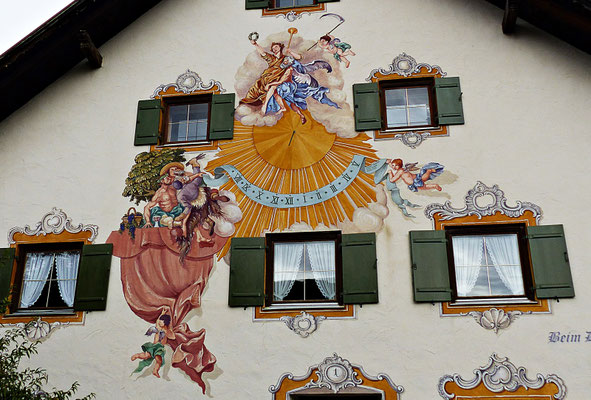 Sonnenuhr im Allgäu
