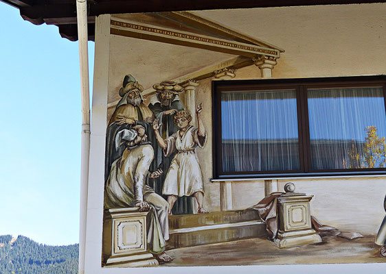 Lüftlmalerei in Oberammergau