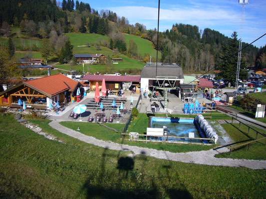 Bei der Blomberg Sommerrodelbahn