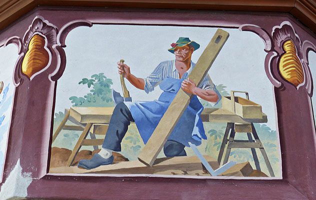 Lüftlmalereien von der Familie Pfeffer