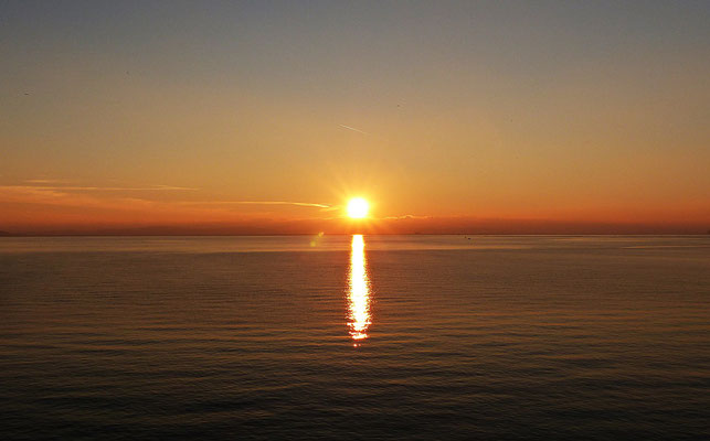 Sonnenuntergang im winterlichen Dalmatien