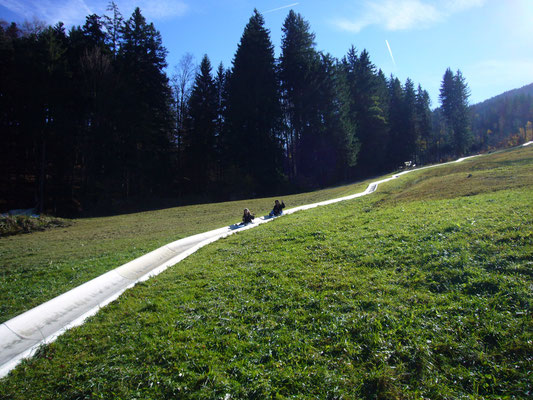 Bei der Blomberg Sommerrodelbahn