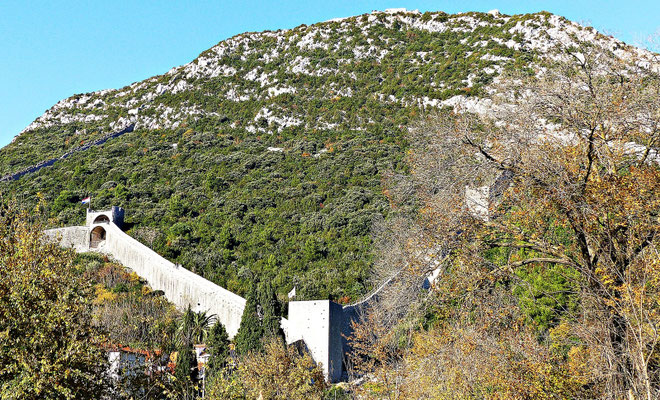 Die Mauer von Veliki Ston