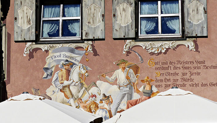 Lüftlmalerei in Oberammergau