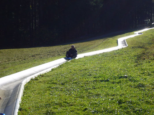 Bei der Blomberg Sommerrodelbahn