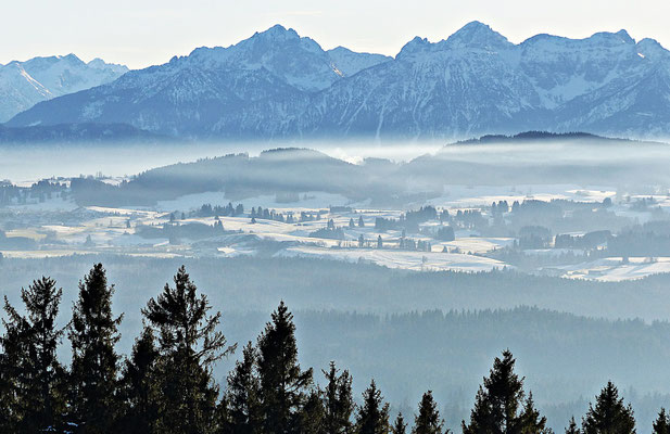 Inversionswetterlage beim Auerberg
