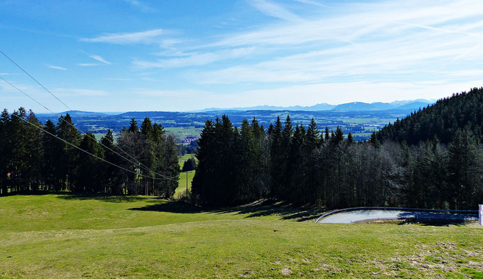 Blick auf die Alpen