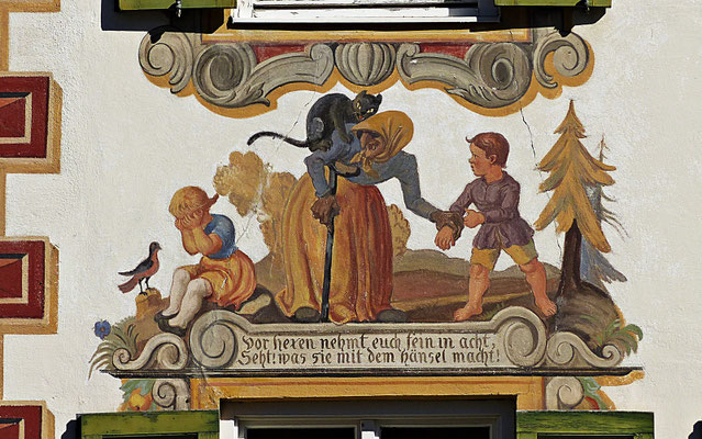 Lüftlmalerei in Oberammergau