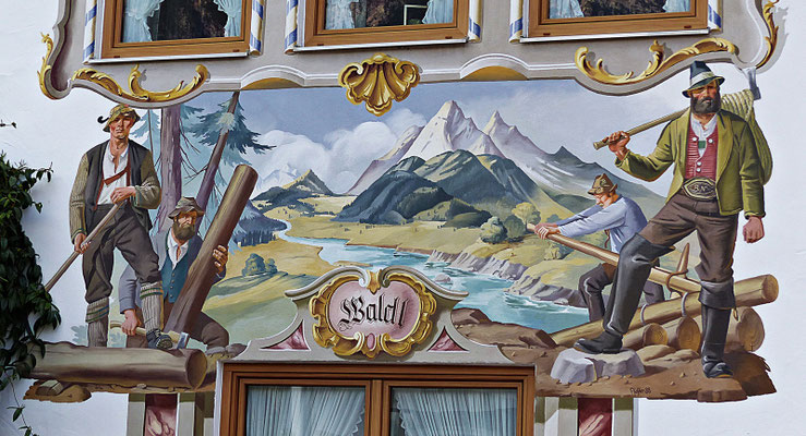 Lüftlmalereien von der Familie Pfeffer