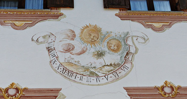 Sonnenuhr im Lechtal