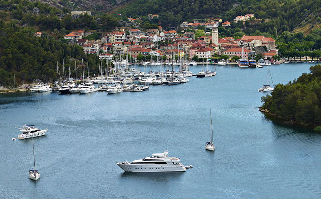 Blick auf Skradin