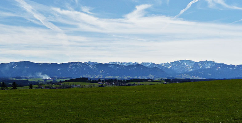 Blick auf die Alpen