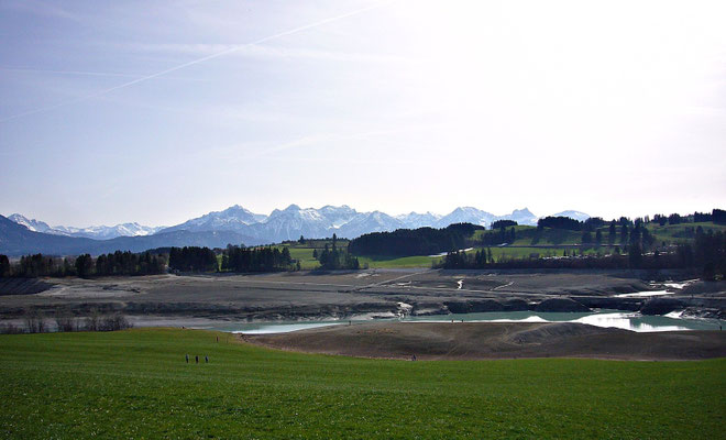 Der leere Forggensee