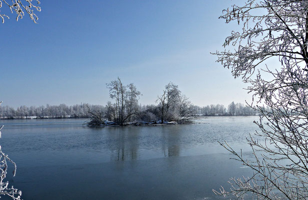 Beim Lech im Winter