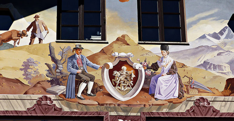 Lüftlmalereien von der Familie Pfeffer