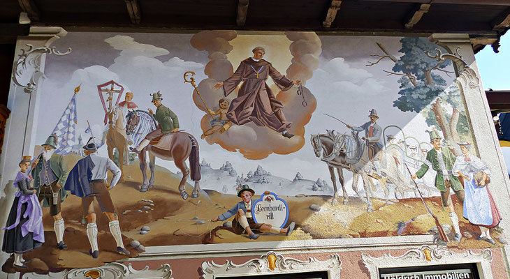 Lüftlmalerei in Oberammergau