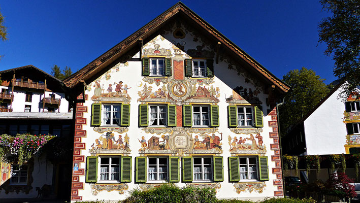 Lüftlmalerei in Oberammergau