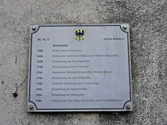 Veränderungen der Bruckmühle