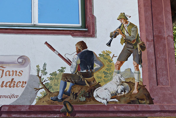 Lüftlmalereien von der Familie Pfeffer