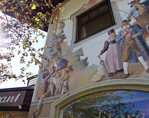Lüftlmalereien von der Familie Pfeffer