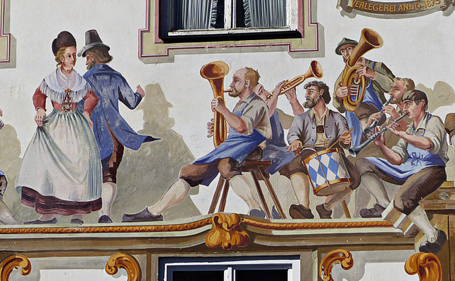 Lüftlmalerei in Oberammergau