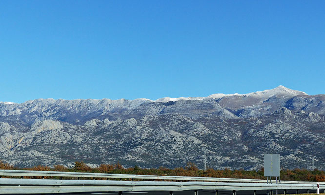 Blick auf den Velebit