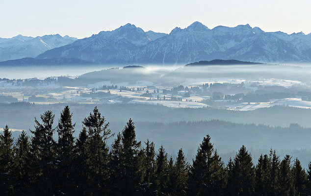 Inversionswetterlage beim Auerberg