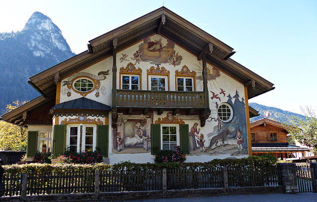 Lüftlmalerei in Oberammergau