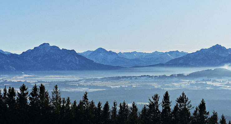 Inversionswetterlage beim Auerberg