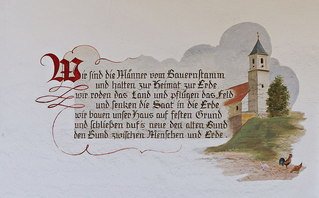 Lüftlmalerei aus Bayern