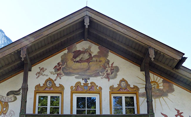 Lüftlmalerei in Oberammergau