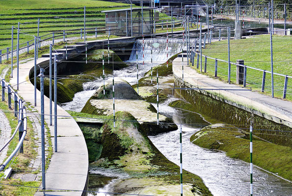Der Wasserkanal der Profis leider nicht geflutet