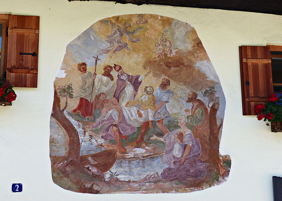 Lüftlmalerei in Oberammergau