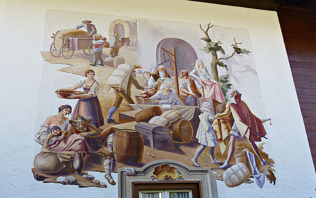 Lüftlmalereien von der Familie Pfeffer