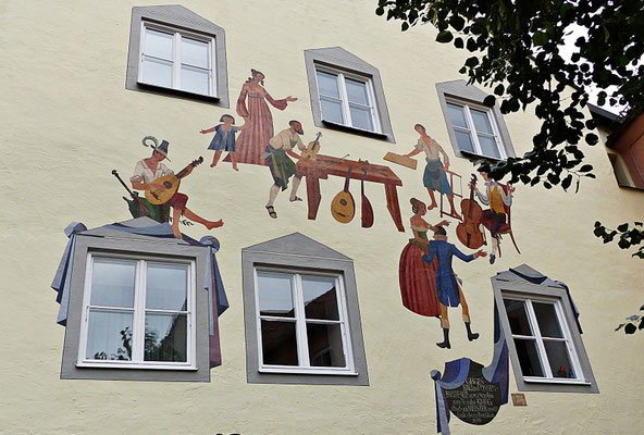 Lüftlmalerei in Füssen im Allgäu