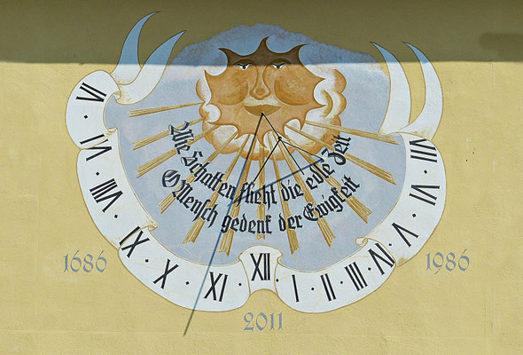 Sonnenuhr in Bayern