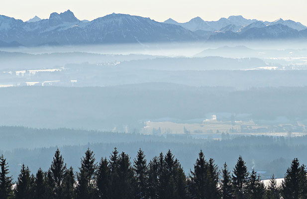 Inversionswetterlage beim Auerberg