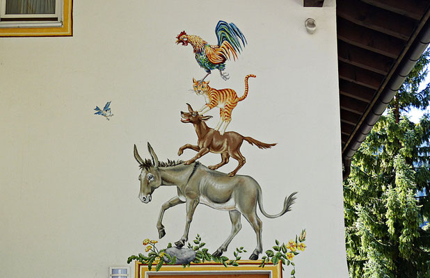 Lüftlmalerei in Oberammergau