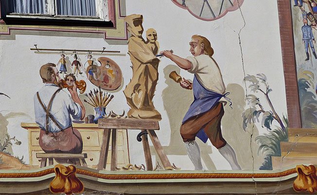 Lüftlmalerei in Oberammergau