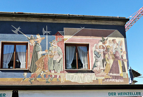 Lüftlmalerei in Oberammergau