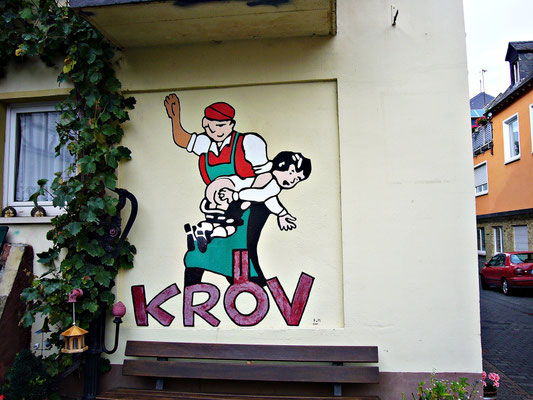Eine Wandmalerei aus Kröv an der Mosel