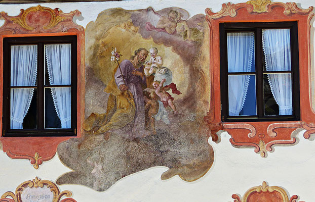 Lüftlmalerei in Oberammergau