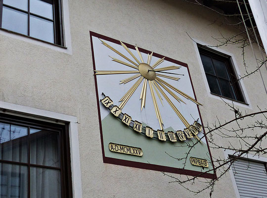 Sonnenuhr in Bayern