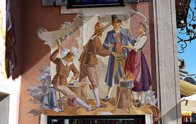 Lüftlmalerei in Oberammergau