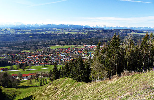Blick auf die Alpen
