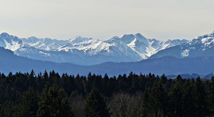 Blick auf die Alpen