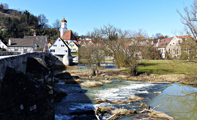 Blick auf die schöne Wörnitz